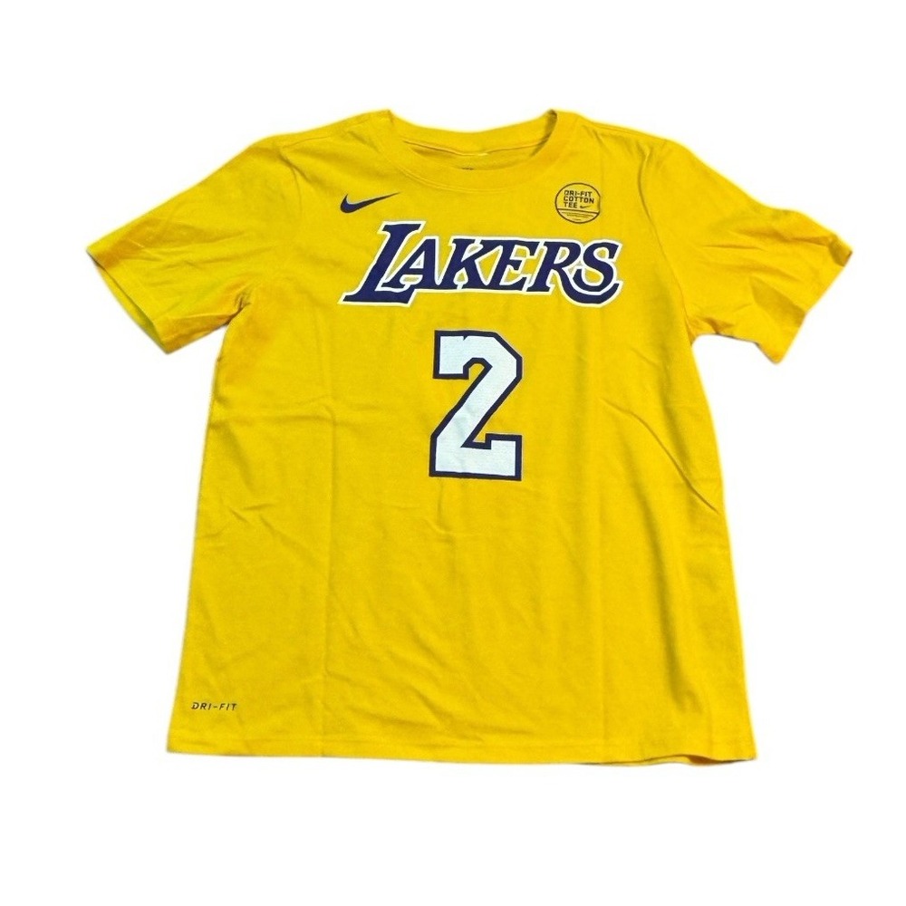 NWT BIG KIDS/ Youth Nike NBA Los Angels Lakers Lonzo Ball T-Shirt Size‎ M 10/12